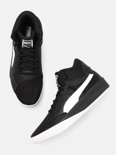 

PUMA Hoops Unisex Black Clyde All-Pro Team Mid-Top Basketball Shoes
