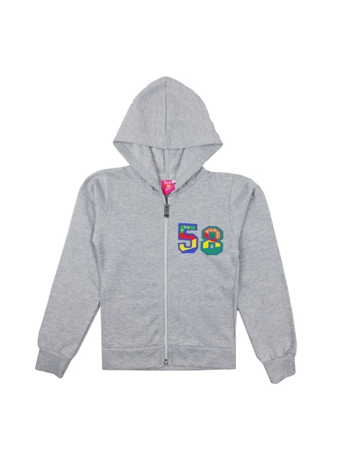 

SWEET ANGEL Boys Grey Melange Hooded Sweatshirt
