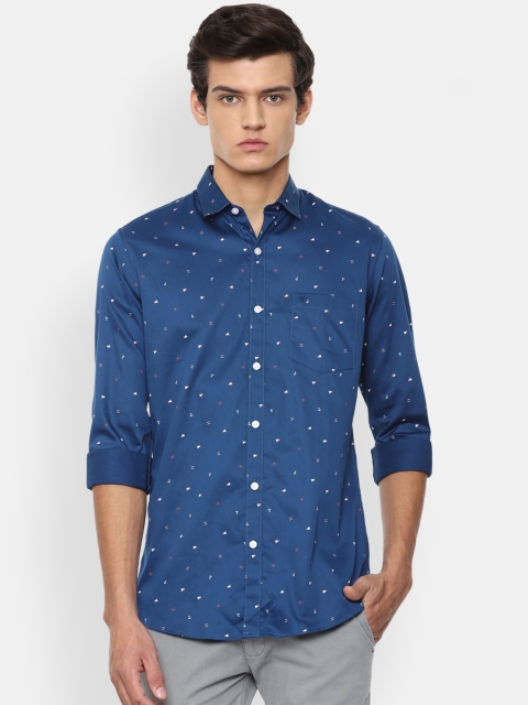 

Van Heusen Sport Men Blue Slim Fit Printed Casual Shirt
