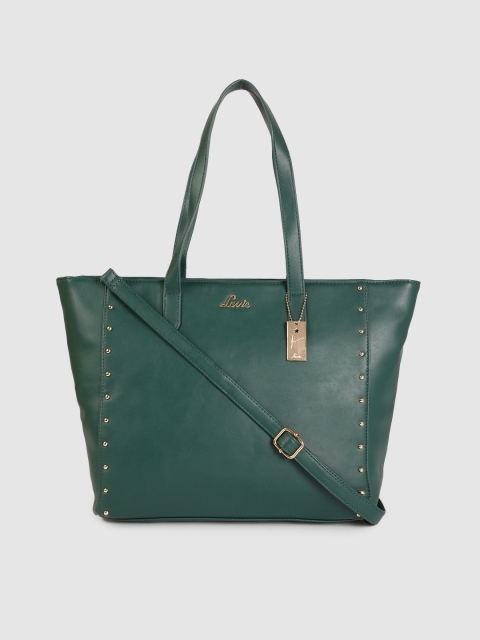 

Lavie Green Oversized Embellished Structured Shoulder Bag
