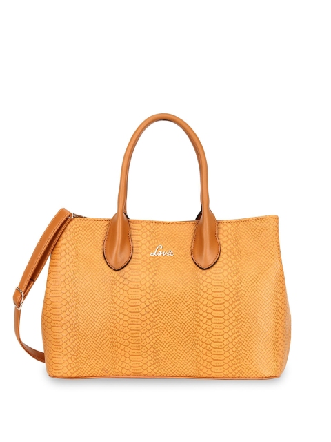 

Lavie Yellow Textured Shoulder Bag