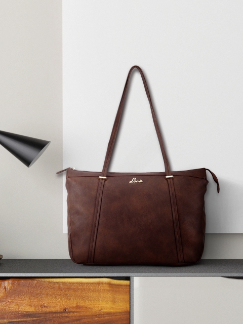 

Lavie Brown Solid Structured Shoulder Bag