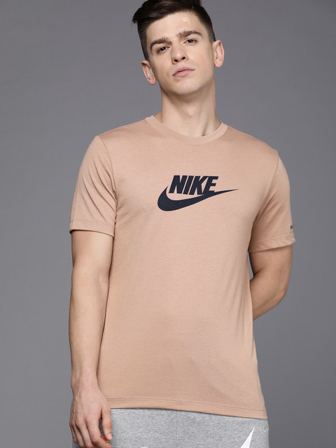 

Nike Men Beige Brand Logo Printed SHWR T-shirt