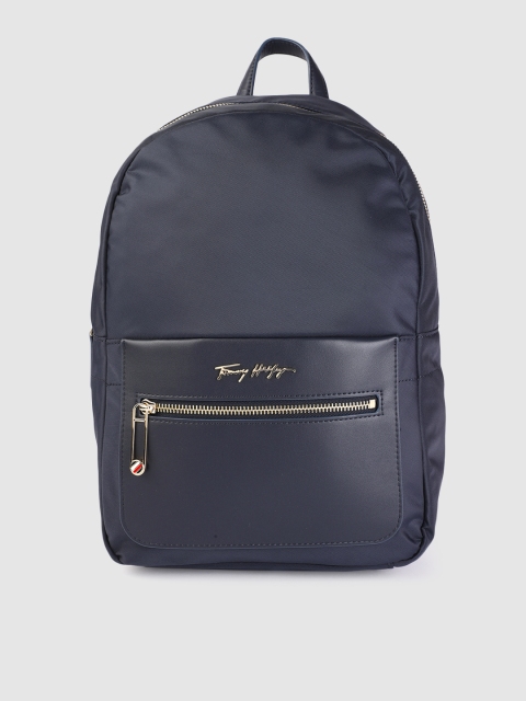 

Tommy Hilfiger Women Navy Blue Solid Backpack