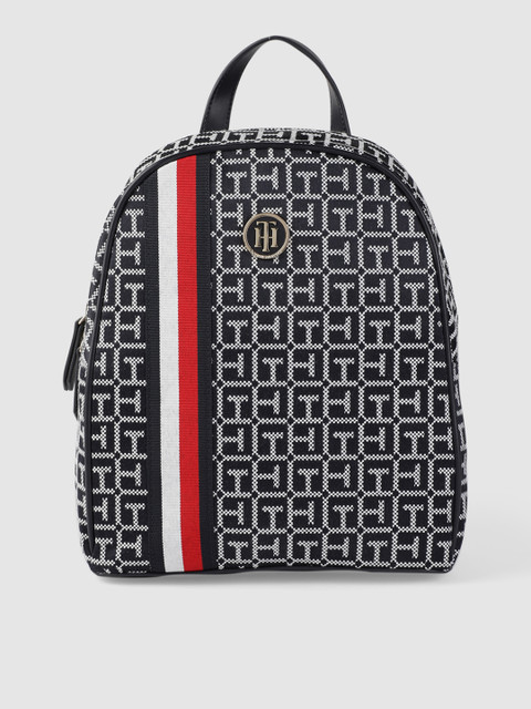 

Tommy Hilfiger Women Navy Blue Typography Backpack
