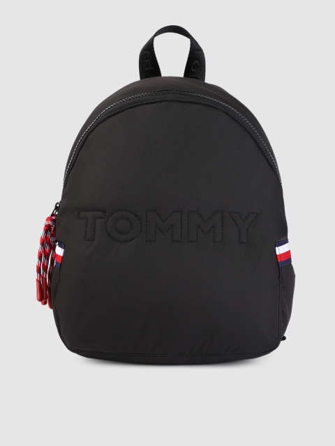 

Tommy Hilfiger Women Black Solid Backpack