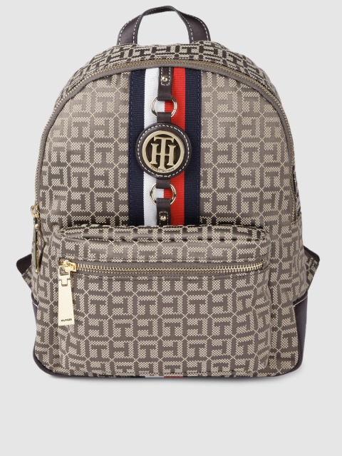 

Tommy Hilfiger Women Brown Typography Backpack
