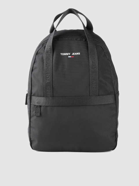 

Tommy Hilfiger Women Black Solid Backpack