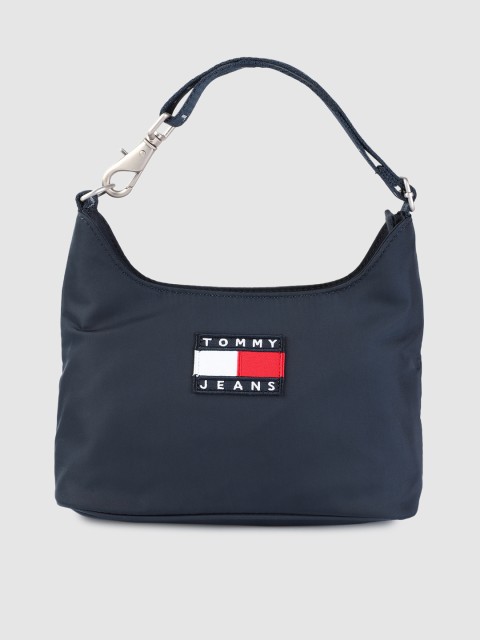 

Tommy Hilfiger Navy Blue Solid Hobo Bag