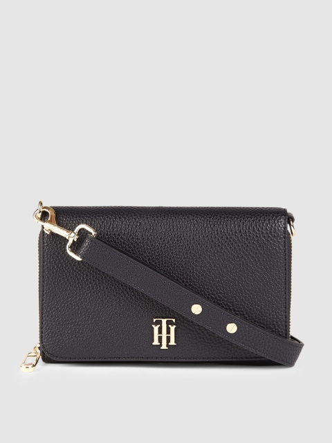 

Tommy Hilfiger Black Solid Sling Bag