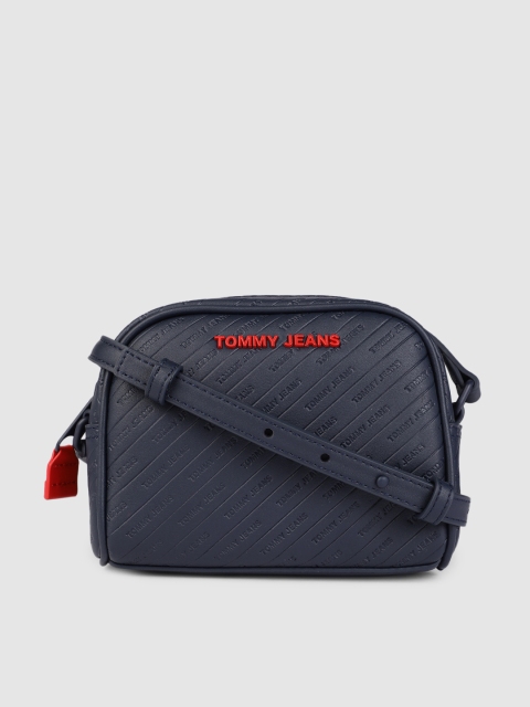 

Tommy Hilfiger Blue Structured Sling Bag