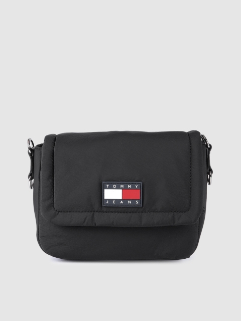 

Tommy Hilfiger Black Structured Sling Bag