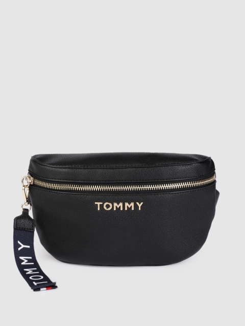 

Tommy Hilfiger Women Black Pebble Charm Waist Pouch