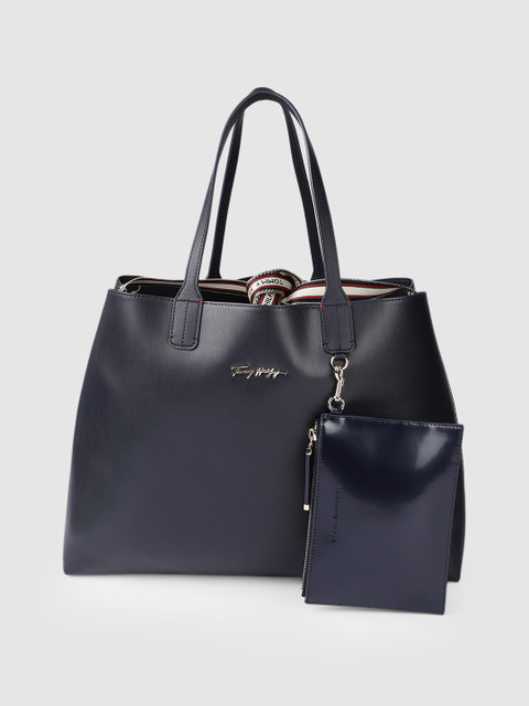 

Tommy Hilfiger Blue Shopper Typography Print Tote Bag