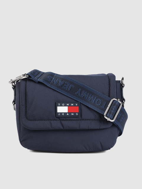 

Tommy Hilfiger Navy Blue Structured Sling Bag