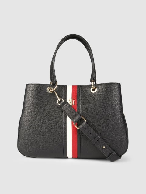 

Tommy Hilfiger Navy Blue Structured Handheld Bag