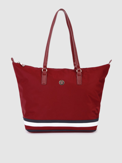 

Tommy Hilfiger Red Structured Tote Bag