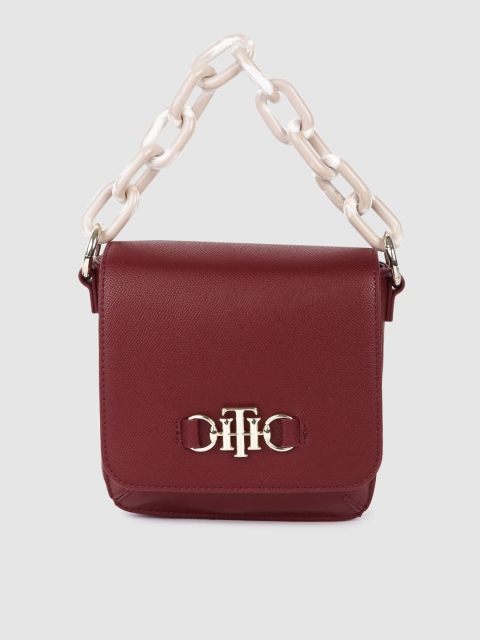 

Tommy Hilfiger Red PU Structured Sling Bag