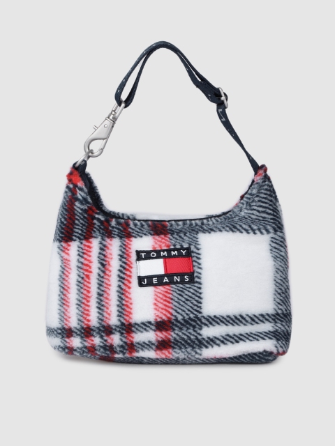 

Tommy Hilfiger White & Red Checked Structured Shoulder Bag