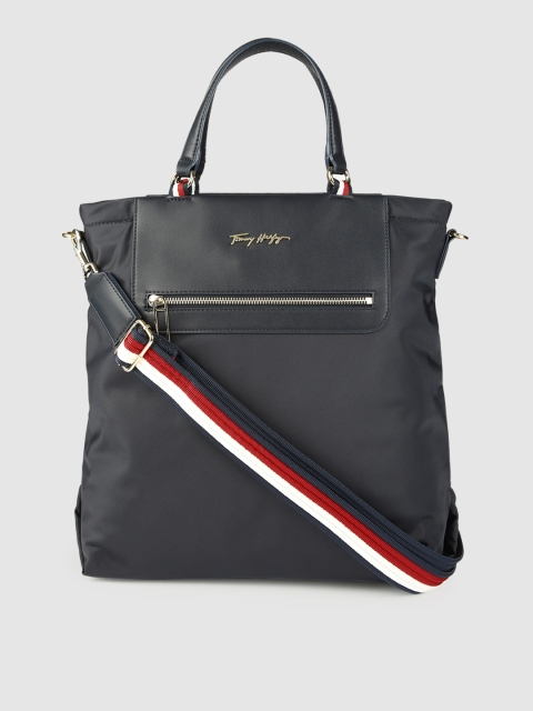 

Tommy Hilfiger Navy Blue Structured Handheld Bag