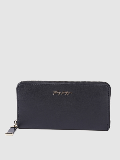 

Tommy Hilfiger Women Navy Blue Solid Zip Around Wallet