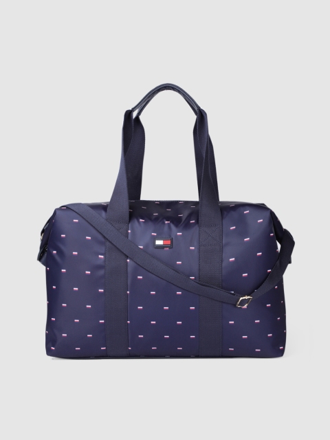 

Tommy Hilfiger Navy Blue Printed Bowling Shoulder Bag