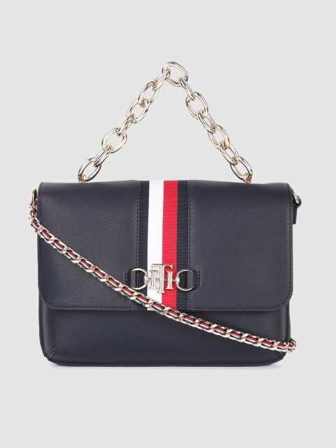 

Tommy Hilfiger Blue PU Structured Sling Bag