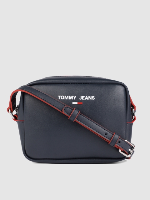 

Tommy Hilfiger Navy Blue Solid Sling Bag
