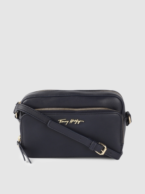 

Tommy Hilfiger Navy Blue Solid Sling Bag