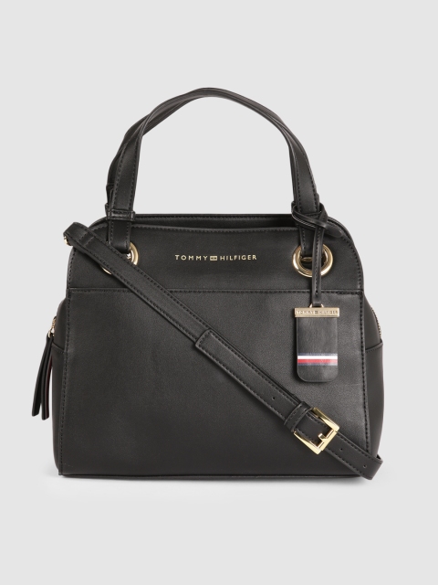 

Tommy Hilfiger Black Structured Handheld Bag