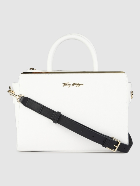 

Tommy Hilfiger White PU Structured Satchel