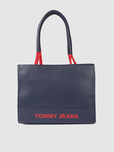 

Tommy Hilfiger Women Blue Solid Tote Bag