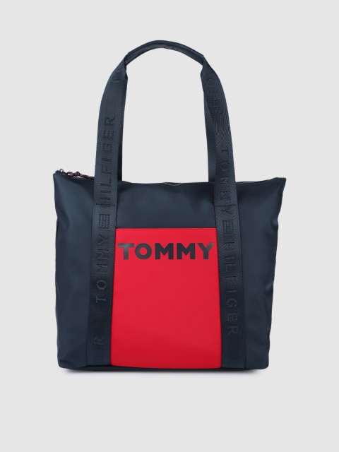 

Tommy Hilfiger Blue & Red Printed Shoulder Bag