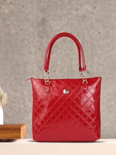 

Tommy Hilfiger Red Solid Shopper Quilted Tote Bag