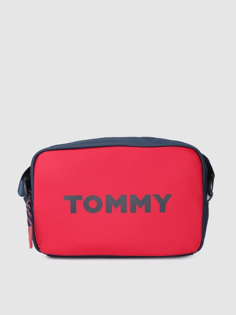 

Tommy Hilfiger Red Printed Sling Bag