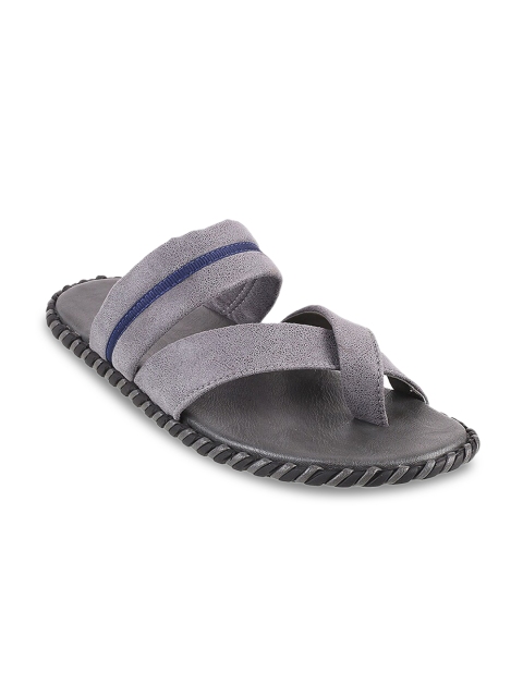 

Mochi Men Grey & Black Comfort Sandals