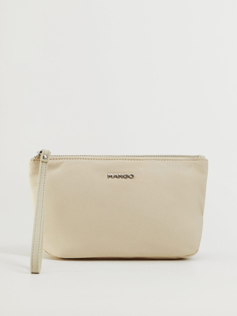

MANGO Women Beige Solid Travel Pouch