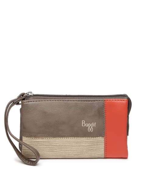 

Baggit Brown & Red Colourblocked Purse