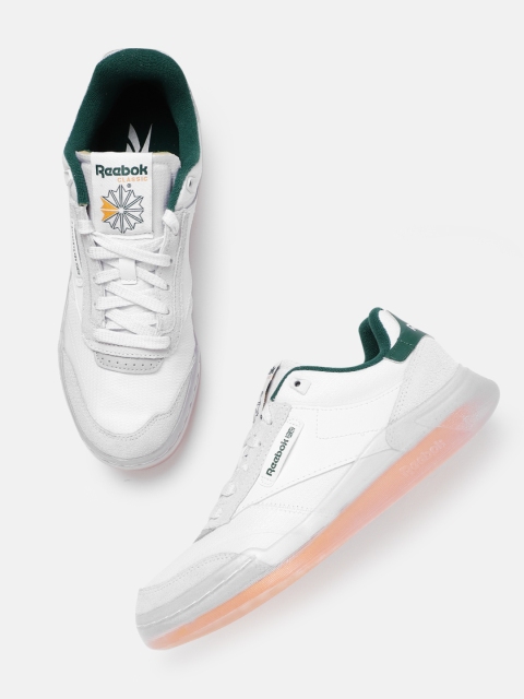 

Reebok Classic Unisex White & Grey Colourblocked Club C Legacy Sneaker