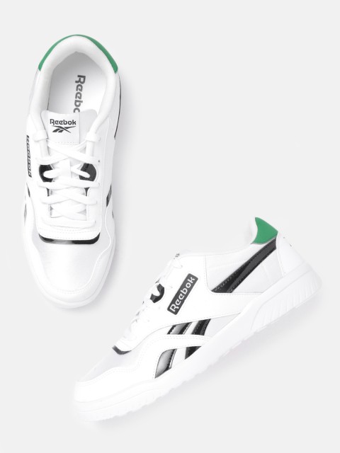 

Reebok Classic Men White & Black Solid Literay Sneakers