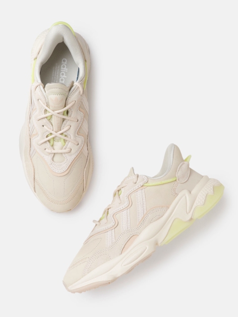 

ADIDAS Originals Women Beige Thread Work Detail Ozweego Sneakers