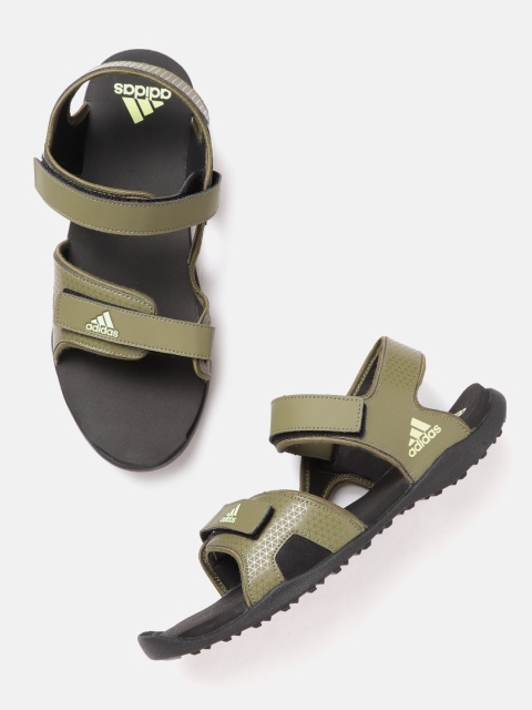 

ADIDAS Men Olive Green TERYN Solid Sports Sandals