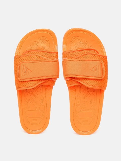 

ADIDAS Originals Unisex Orange Perforated Pharrell Williams Chancletas HU Boost Sliders