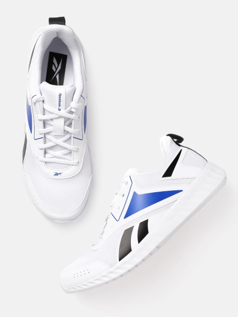 

Reebok Men White & Blue Printed Cloudpeak Running Shoes