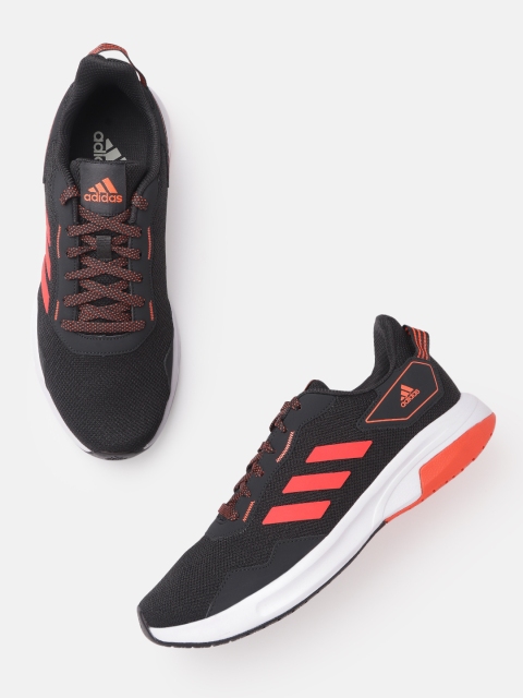 

ADIDAS Men Black & Orange Turbo Glide Solid Running Shoes
