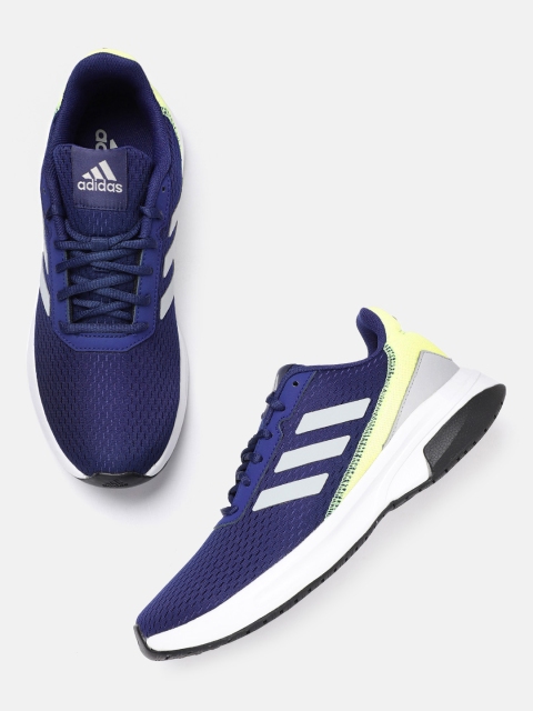 

ADIDAS Men Navy Blue Woven Design Runesy Running Shoes