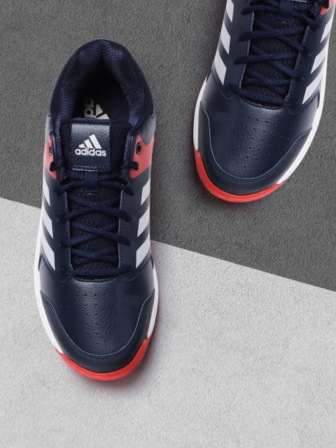 

ADIDAS Men Navy Blue & Red Solid Steadfast Tennis Shoes