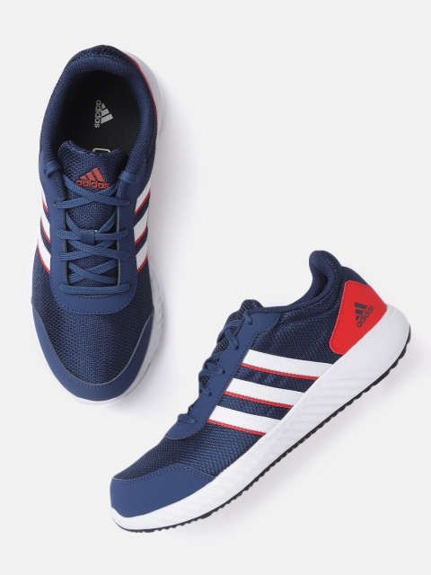 

ADIDAS Men Blue & White Woven Design Adi-Bounce Running Shoes