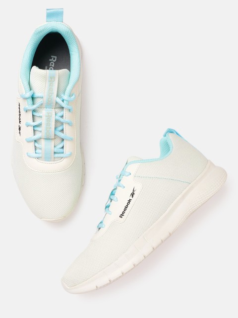 

Reebok Women Off-White Woven Design Stride Walking Shoes