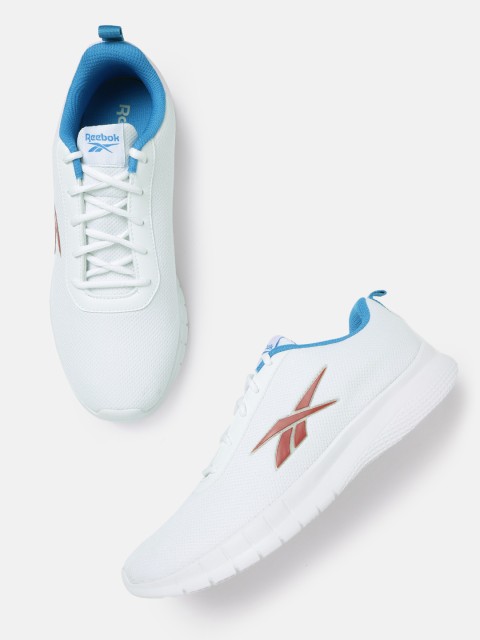 

Reebok Men White Woven Design Stride Running Shoes